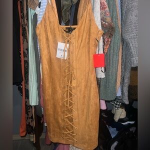 NWT Forever 21 suede dress